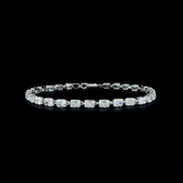Lab grown diamond cuff bracelet