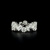 Lab grown diamond cocktail stone ring