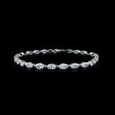 Lab grown diamond cuff bracelet