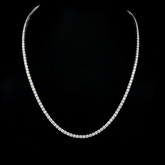 Lab grown diamond tennis necklace