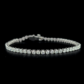 Lab grown diamond tennis bracelet