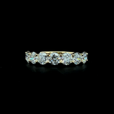 Lab grown diamond 7 stone rings