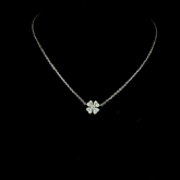 Lab grown diamond chain necklace