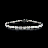 Lab grown diamond fancy shape bracelet