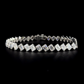 Lab grown diamond fancy shape bracelet