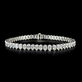 Lab grown diamond tennis bracelet