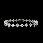 Lab grown diamond fancy shape bracelet