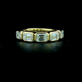 Lab grown diamond bezel rings