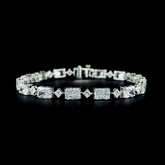 Lab grown diamond mix shape bracelet