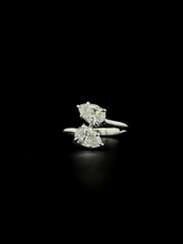 Lab grown diamond bypass ring