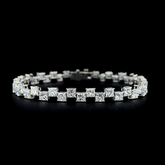 Lab grown diamond fancy shape bracelet