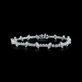 Lab grown diamond mix shape bracelet