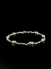Lab grown diamond bezel bracelet