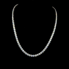 Lab grown diamond tennis necklace