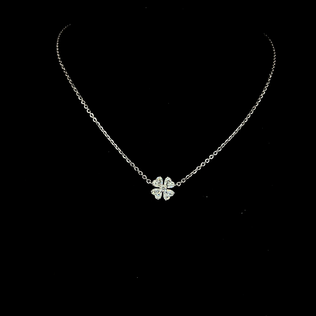 Lab grown diamond chain necklace