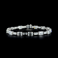 Lab grown diamond mix shape bracelet
