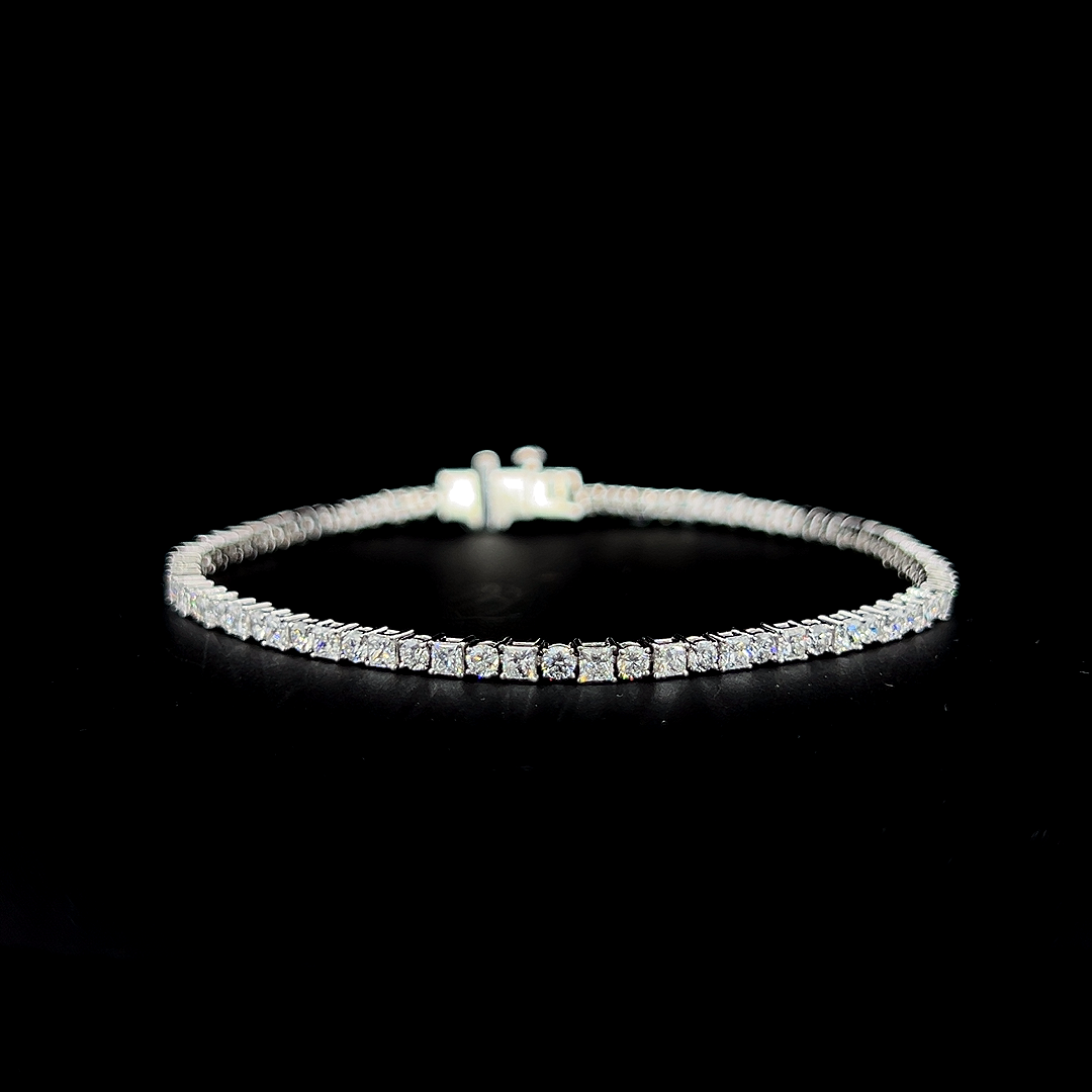 Lab grown diamond mix shape bracelet