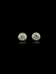 Lab Grown Diamond Bezel Stud Earring