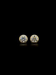 Lab Grown Diamond Bezel Stud Earring