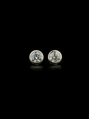 Lab Grown Diamond Bezel Stud Earring