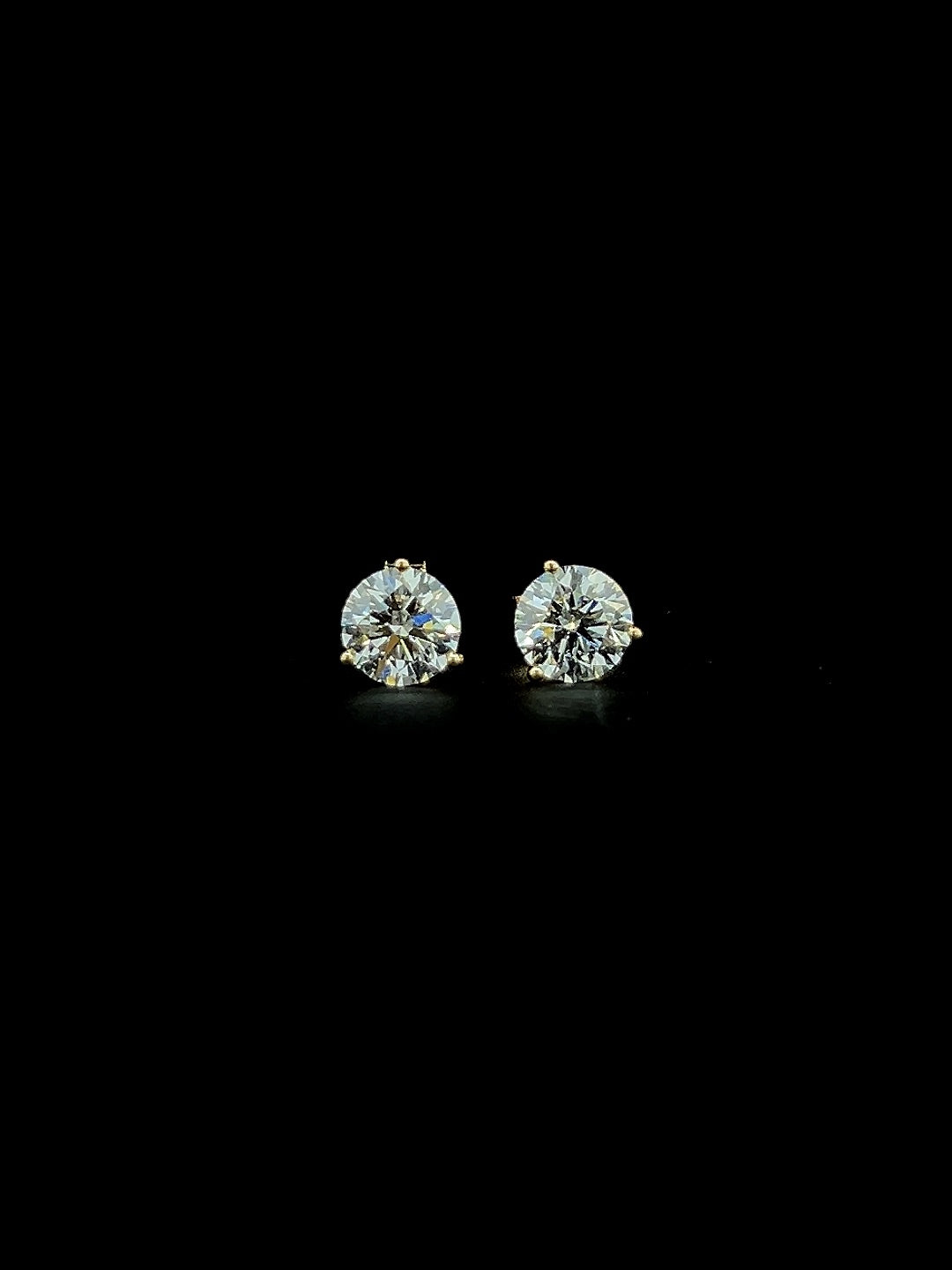 Lab Grown Diamond Push Back Stud Earring