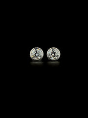 Lab Grown Diamond Bezel Stud Earring