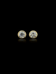 Lab Grown Diamond Bezel Stud Earring