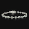 Lab grown diamond fancy shape bracelet