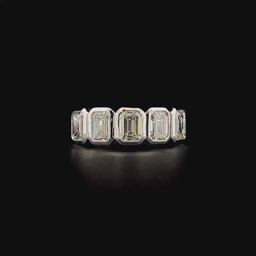 Lab grown diamond bezel rings