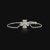 Lab grown diamond cuff bracelet