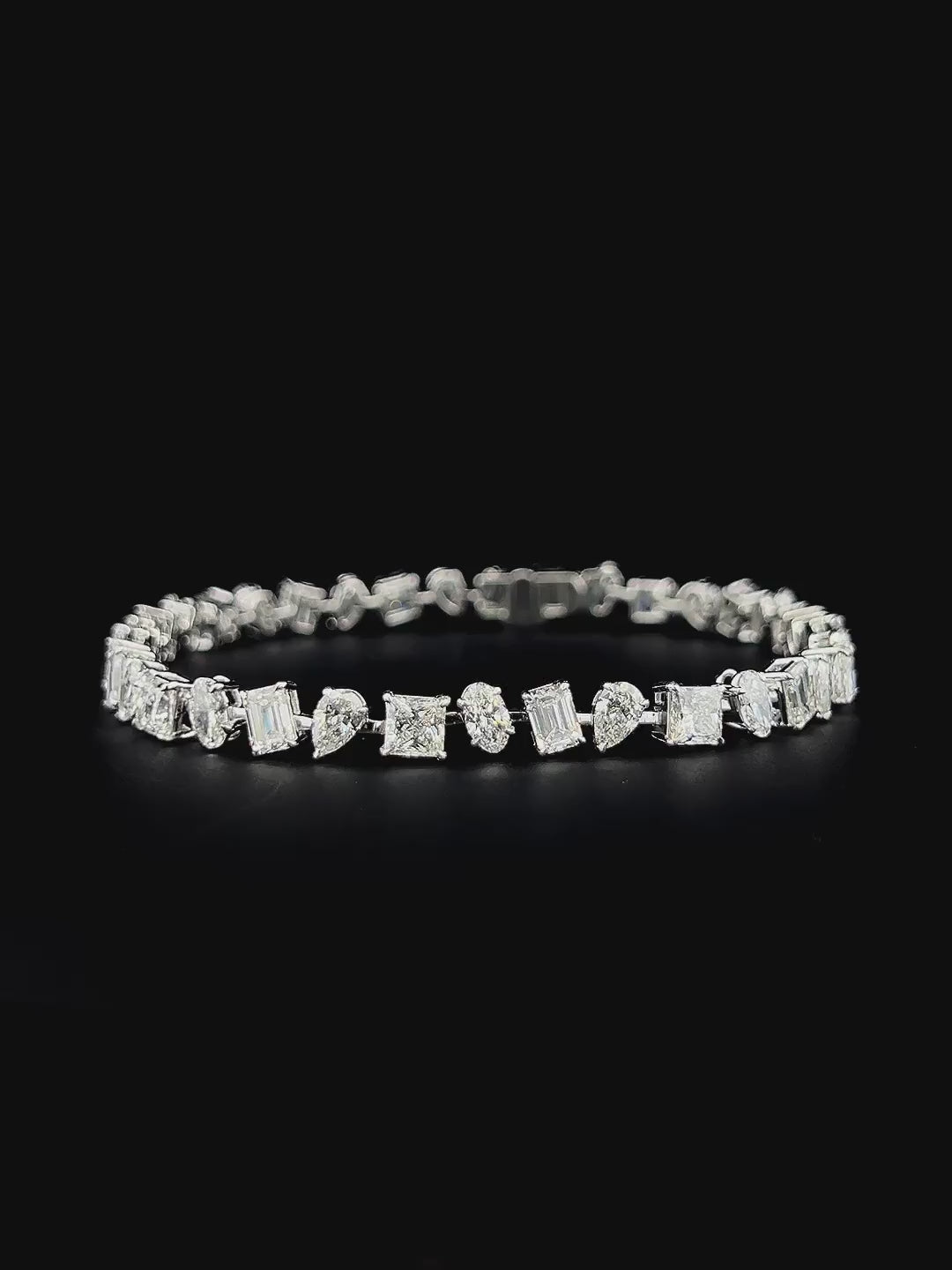 Lab grown diamond mix shape bracelet