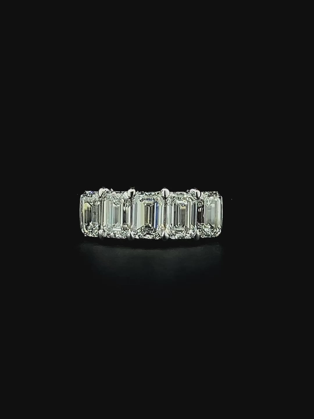 Lab grown diamond anniversary band rings
