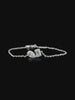 Lab grown diamond cuff bracelet
