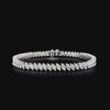 Lab grown diamond fancy shape bracelet