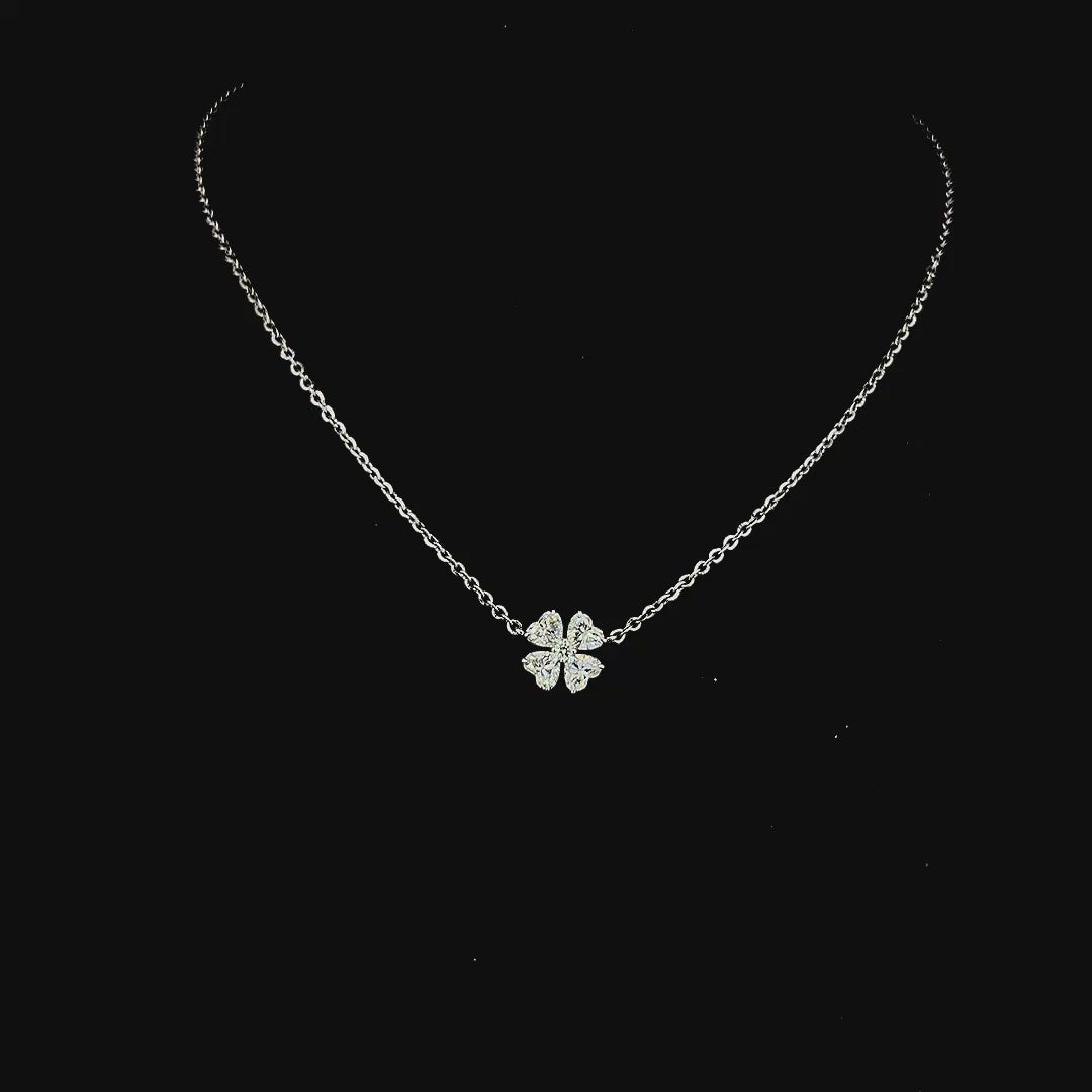 Lab grown diamond chain necklace