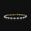 Lab grown diamond cuff bracelet
