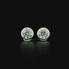 Lab grown diamond bezel earring