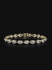 Lab grown diamond bezel bracelet