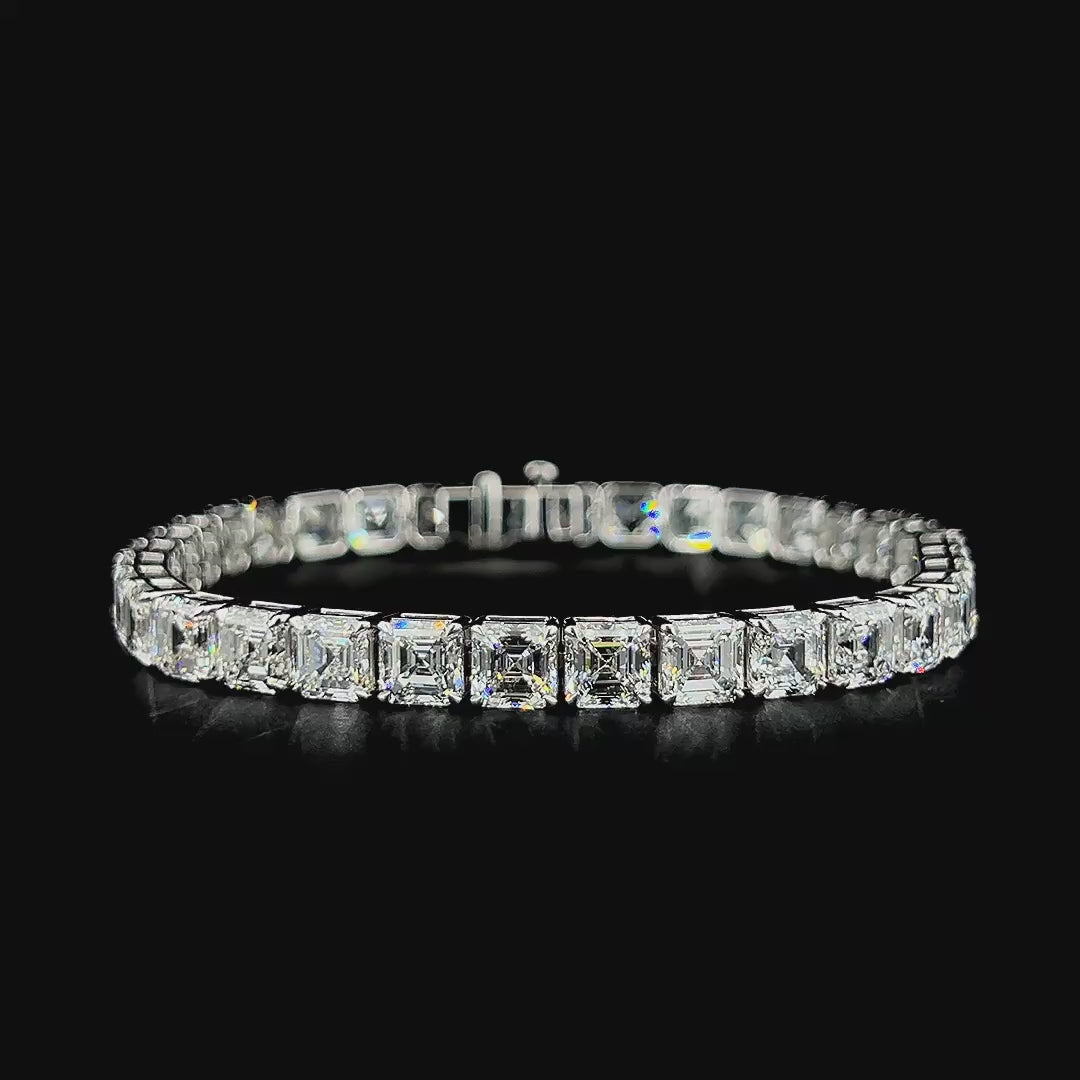 Lab grown diamond fancy shape bracelet