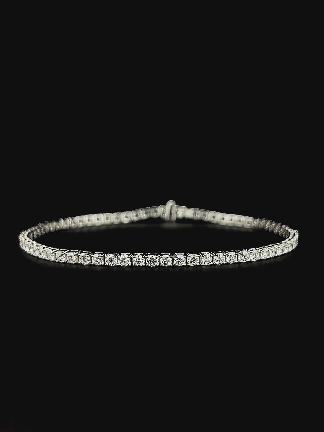 Lab grown diamond tennis bracelet