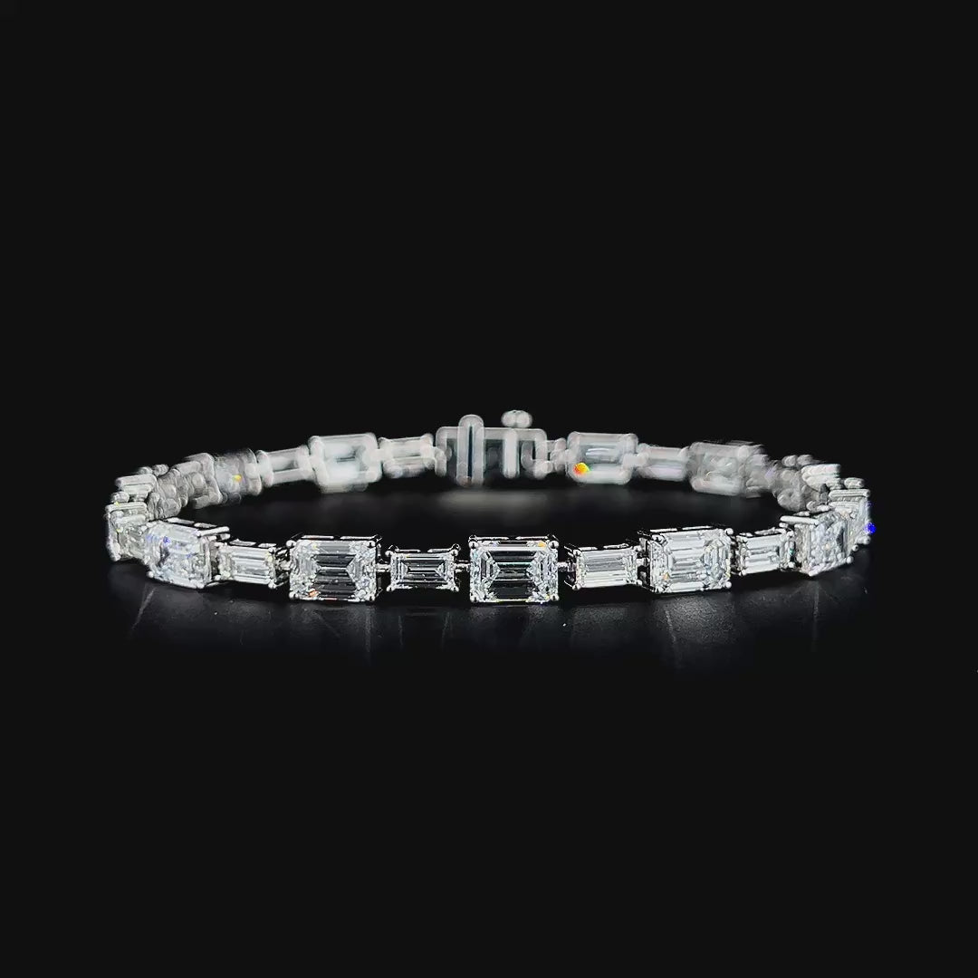 Lab grown diamond mix shape bracelet