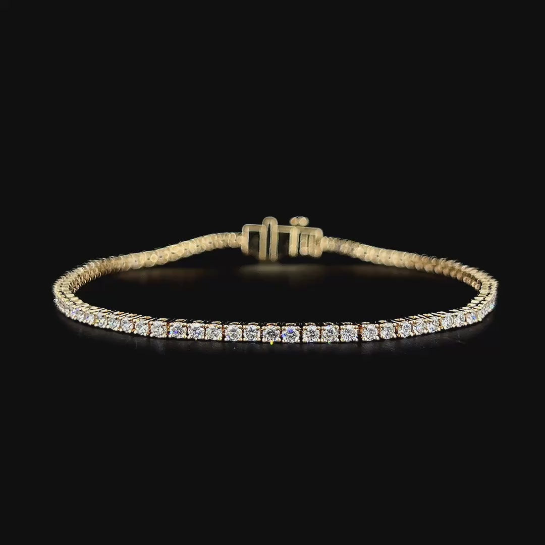 Lab grown diamond tennis bracelet
