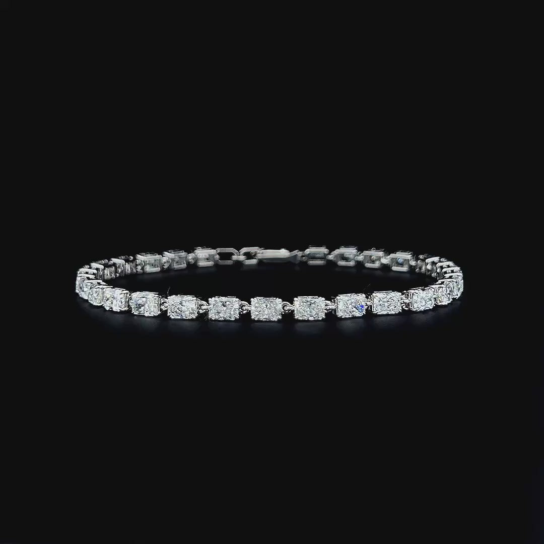 Lab grown diamond cuff bracelet